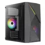 Korpusas AEROCOOL Raider Mini G V3, Mini-ITX / microATX, juodas, šoninis langas, žalias LED, max GPU 285 mm, CPU aušintuvas 159 mm