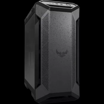 ASUS TUF Gaming GT501 Midi Tower korpusas — juodas, ATX/Micro-ATX/Mini-ITX/E-ATX, 3x120mm priekyje, 1x140mm gale, 42 cm GPU, 18 cm CPU aušintuvas