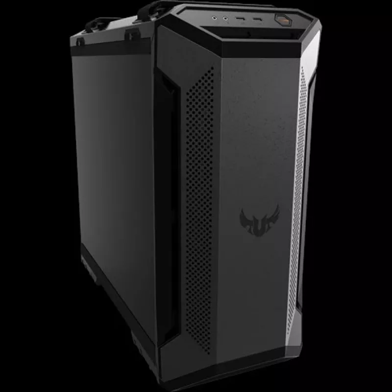 ASUS TUF Gaming GT501 Midi Tower korpusas — juodas, ATX/Micro-ATX/Mini-ITX/E-ATX, 3x120mm priekyje, 1x140mm gale, 42 cm GPU, 18 cm CPU aušintuvas