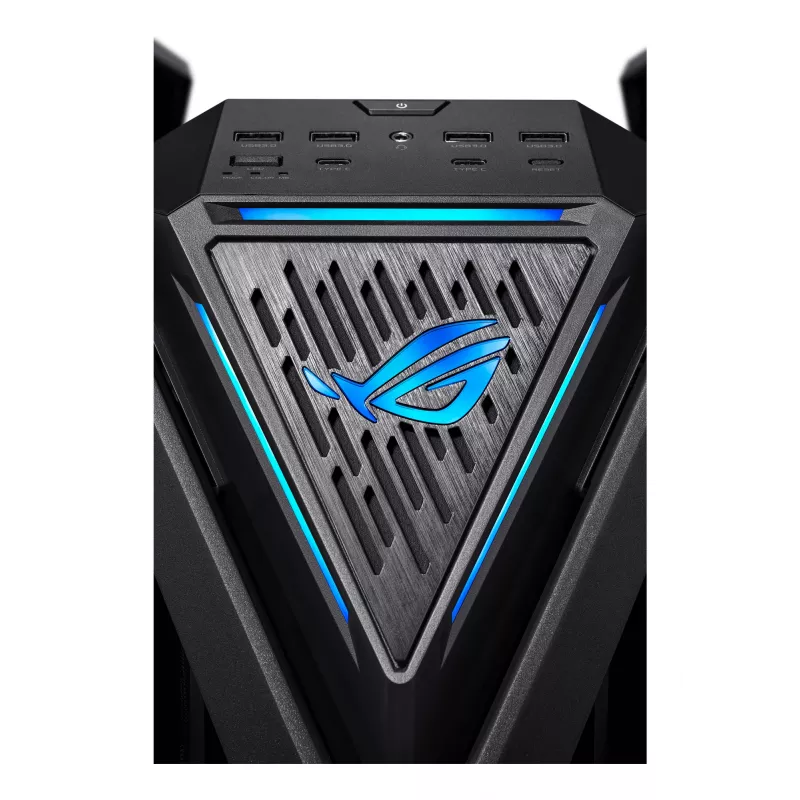 Kompiuterio korpusas ASUS ROG Hyperion GR701 BTF Edition juodas, grūdintas stiklas, E-ATX/ATX/microATX, 46 cm vaizdo plokštė, 420 mm viršutinis radiatorius