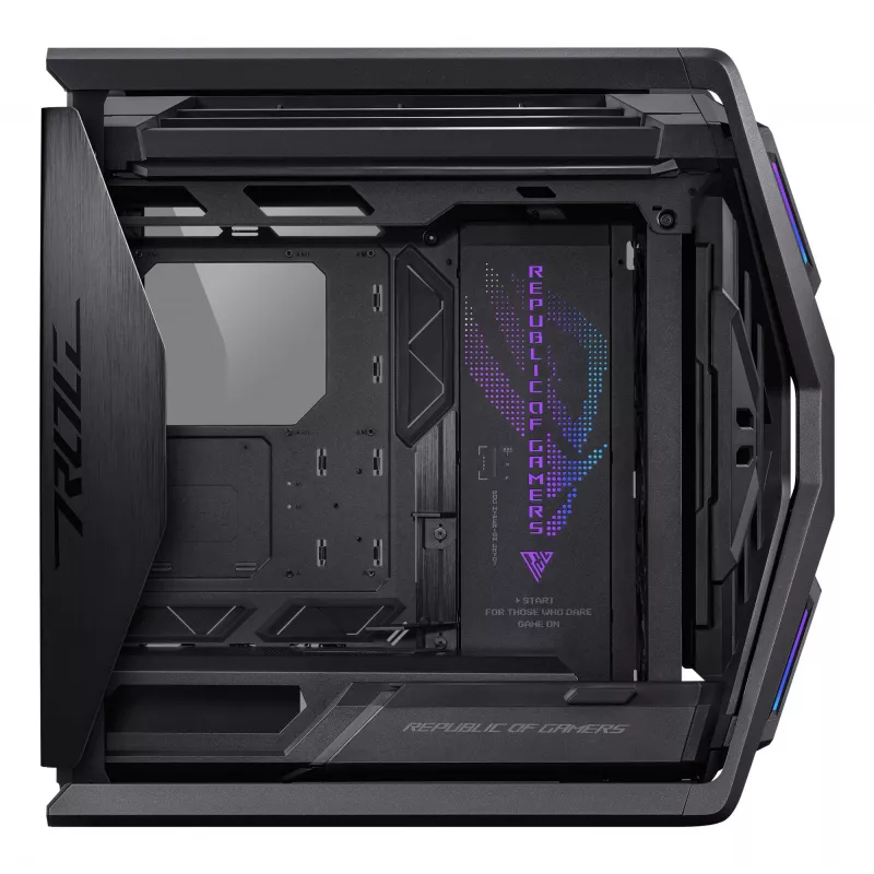 Kompiuterio korpusas ASUS ROG Hyperion GR701 BTF Edition juodas, grūdintas stiklas, E-ATX/ATX/microATX, 46 cm vaizdo plokštė, 420 mm viršutinis radiatorius