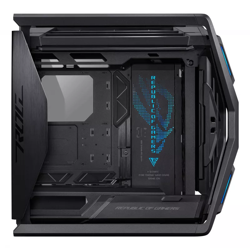 Kompiuterio korpusas ASUS ROG Hyperion GR701 BTF Edition juodas, grūdintas stiklas, E-ATX/ATX/microATX, 46 cm vaizdo plokštė, 420 mm viršutinis radiatorius