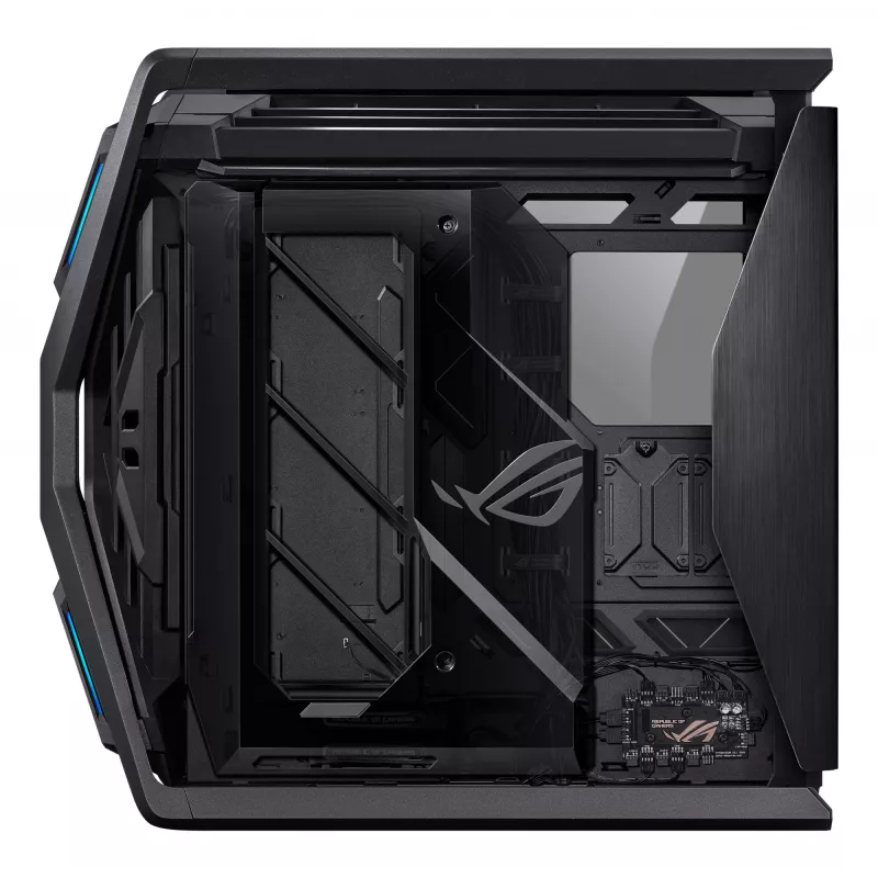 Kompiuterio korpusas ASUS ROG Hyperion GR701 BTF Edition juodas, grūdintas stiklas, E-ATX/ATX/microATX, 46 cm vaizdo plokštė, 420 mm viršutinis radiatorius