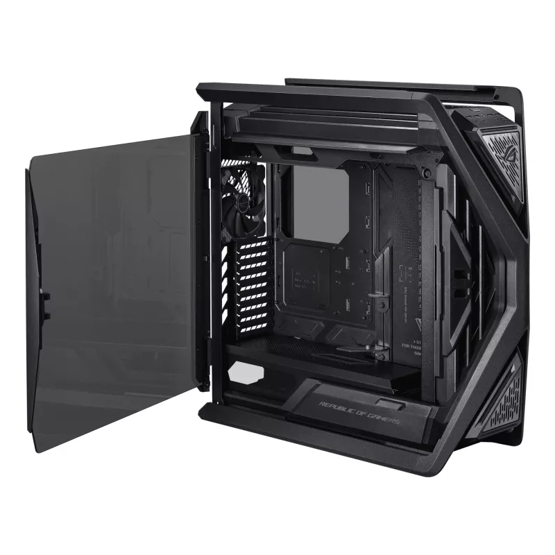 Kompiuterio korpusas ASUS ROG Hyperion GR701 BTF Edition juodas, grūdintas stiklas, E-ATX/ATX/microATX, 46 cm vaizdo plokštė, 420 mm viršutinis radiatorius