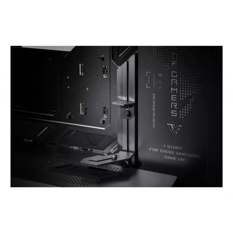 Kompiuterio korpusas ASUS ROG Hyperion GR701 BTF Edition juodas, grūdintas stiklas, E-ATX/ATX/microATX, 46 cm vaizdo plokštė, 420 mm viršutinis radiatorius