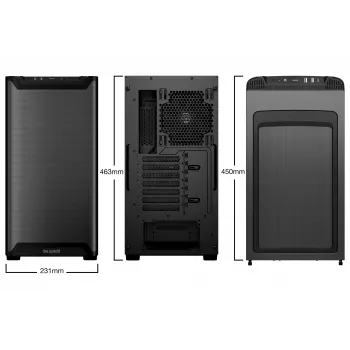Korpusas be quiet! PURE BASE 501 Airflow Midi Tower Juodas