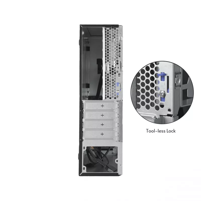 Korpusas CHIEFTEC BE-10B-300 Small Form Factor, juodas, microATX, 300 W PSU, 22 cm GPU