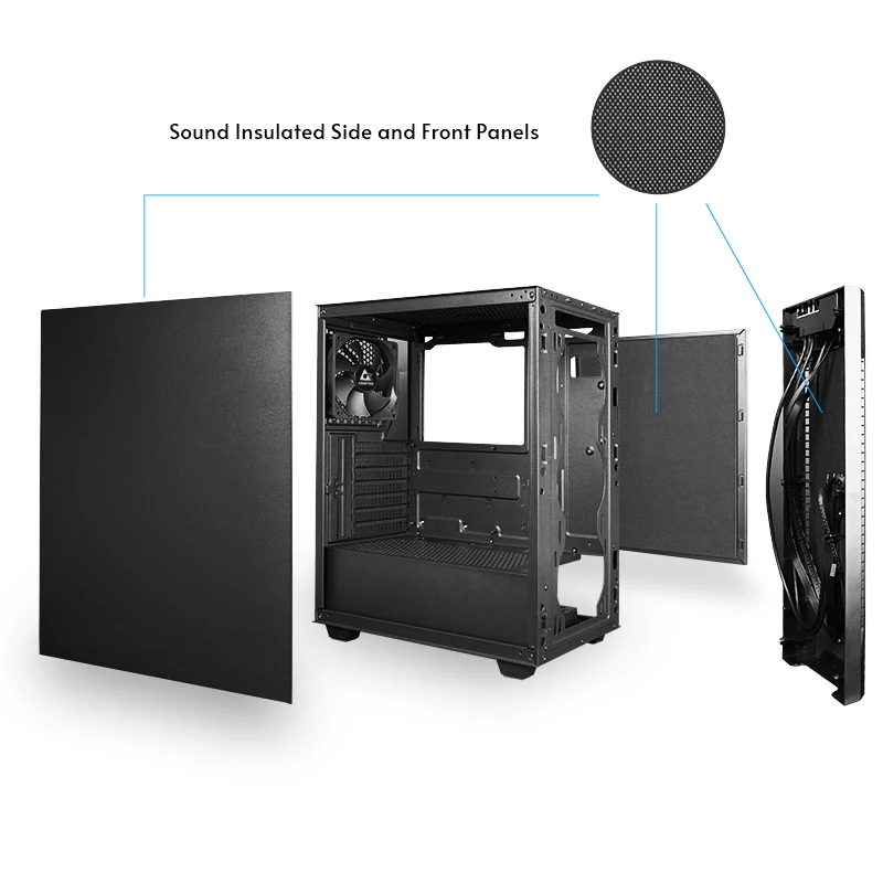Kompiuterio korpusas CHIEFTEC AS-01B-OP Full Tower ATX, palaiko iki 320 mm GPU, aušintuvo aukštis 170 mm, 2×3.5 colio + 2×2.5 colio vietos, USB 3.2 Gen1
