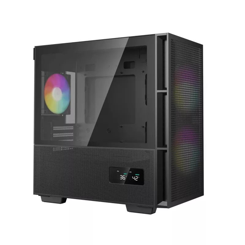 DEEPCOOL CH360 Digital Micro Tower korpusas - juodas