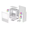 Korpusas DeepCool CH360 micro ATX baltas – grūdintas stiklas, 2x140mm priekiniai ventiliatoriai, USB-C, palaiko GPU iki 320 mm