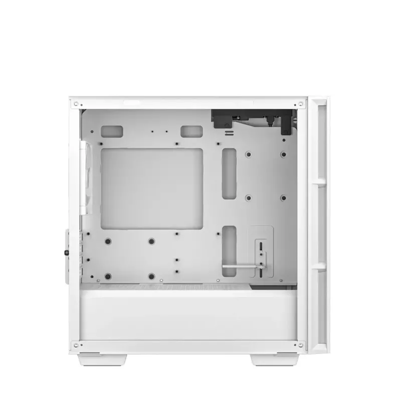 Korpusas DeepCool CH360 micro ATX baltas – grūdintas stiklas, 2x140mm priekiniai ventiliatoriai, USB-C, palaiko GPU iki 320 mm