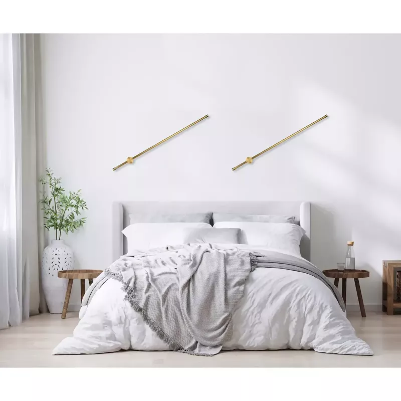 LED sieninis šviestuvas ActiveJet AJE-HILTON Patina Gold 13W 3000K 555lm 900mm Vidinis CRI80