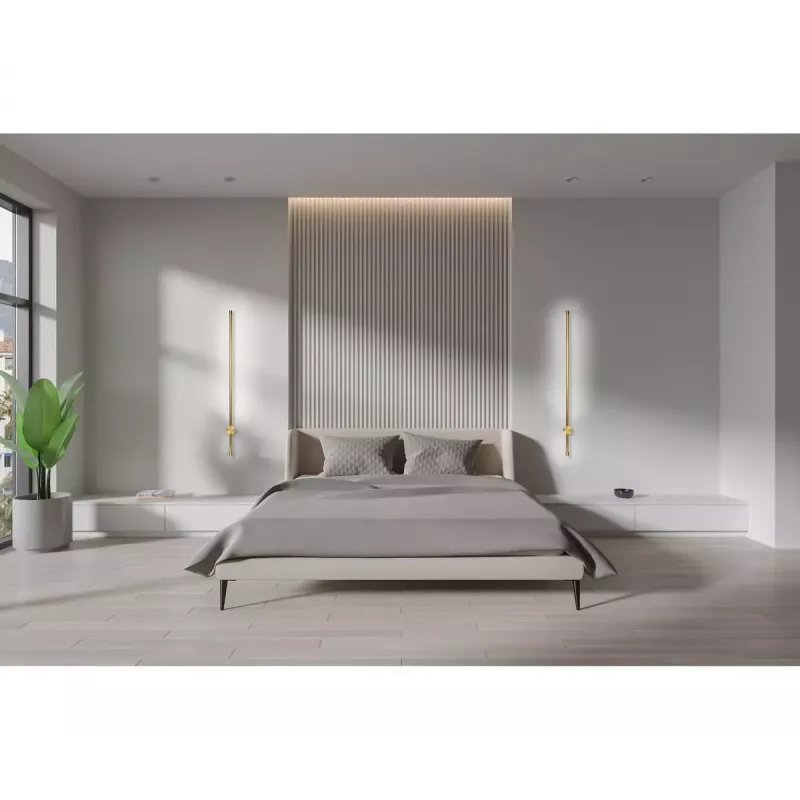 LED sieninis šviestuvas ActiveJet AJE-HILTON Patina Gold 13W 3000K 555lm 900mm Vidinis CRI80