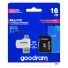 Goodram M1A4 All in One 16 GB MicroSDHC UHS-I Class 10 kortelių skaitytuvas su atminties kortele