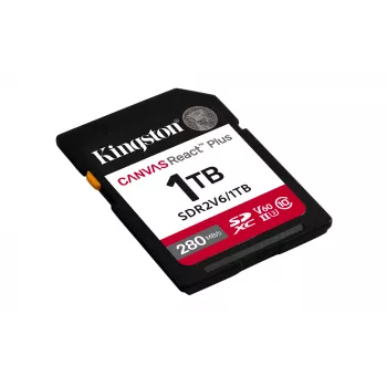 Kingston Technology 1TB Canvas React Plus SDXC UHS-II 280R/150W U3 V60 skirta Full HD/4K