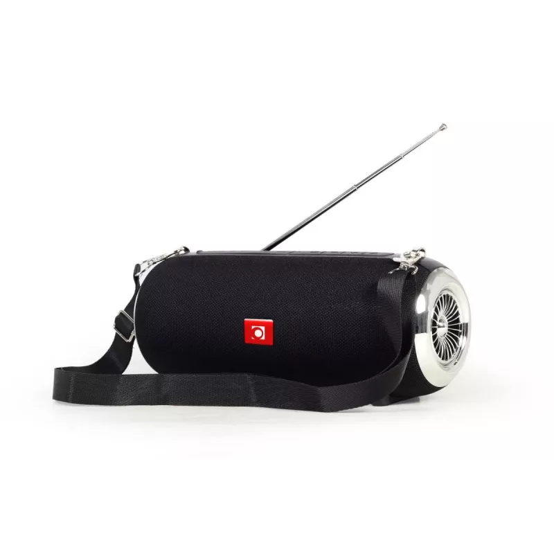 GEMBIRD Nešiojamas Bluetooth garsiakalbis su FM radiju ir antena - Juoda