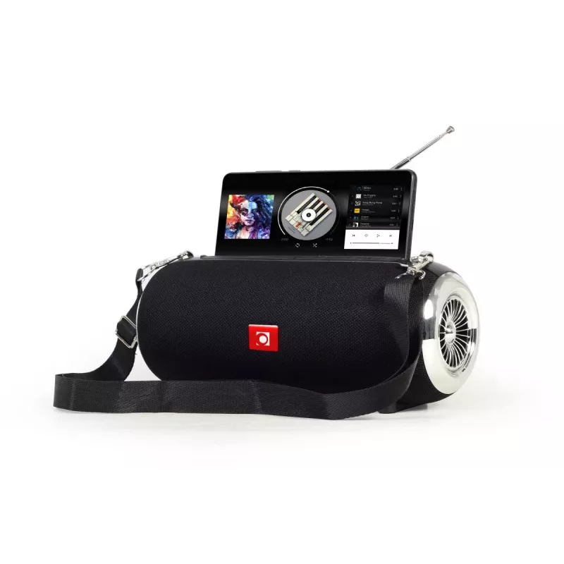 GEMBIRD Nešiojamas Bluetooth garsiakalbis su FM radiju ir antena - Juoda