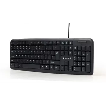 GEMBIRD KB-U-103 standartinė klaviatūra, laidinė USB, juoda, QWERTY US/Int