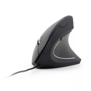 GEMBIRD MUS-ERGO-01 Optinė pelė – ergonominė, 6 mygtukai, USB, juoda