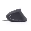 GEMBIRD MUS-ERGO-01 Optinė pelė – ergonominė, 6 mygtukai, USB, juoda