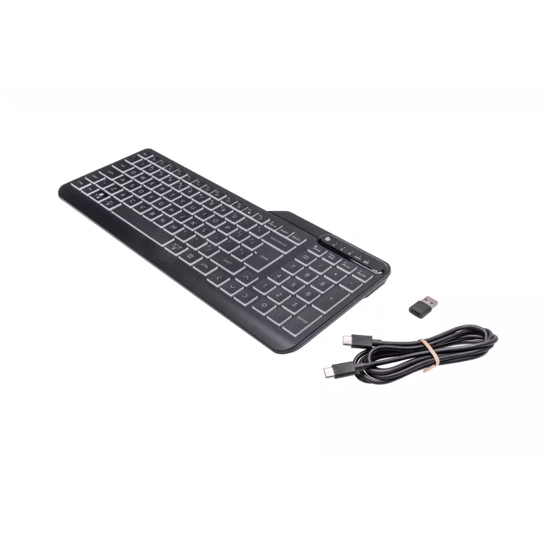 HP 400 apšviesta laidinė klaviatūra, pilno dydžio (100 %), laidinė, USB, mechaninė, QWERTY išdėstymas, juoda