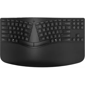 HP 965 Ergonominė belaidė klaviatūra, pilno dydžio (100%), belaidė, RF Wireless + Bluetooth, membraninė, QWERTY, juoda
