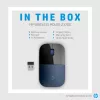 Belaidė pelė HP Wireless Mouse Z3700, ambidekstrinė, mėlynas LED, RF belaidis, 1200 DPI, juoda, mėlyna