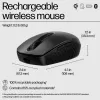 HP 690 belaidė įkraunama pelė, ambidekstrinė, Bluetooth, 4000 DPI, juoda