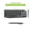 Techly ICTB9801TB belaidė klaviatūra RF Wireless + Bluetooth QWERTY JAV anglų juoda