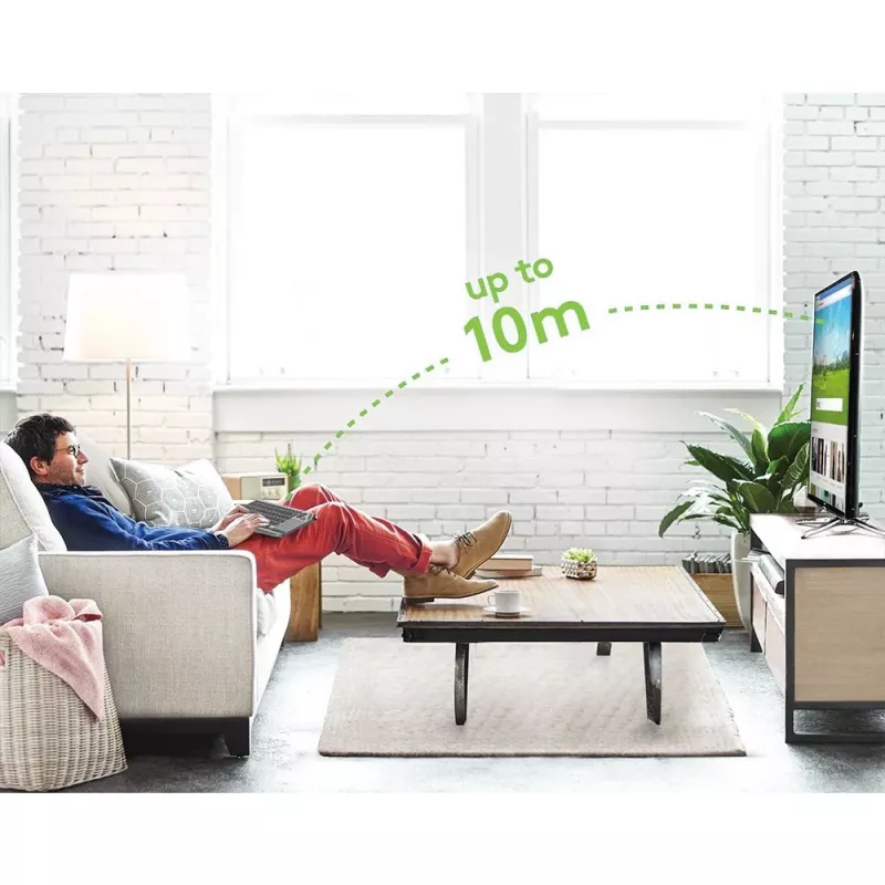Techly ICTB9801TB belaidė klaviatūra RF Wireless + Bluetooth QWERTY JAV anglų juoda