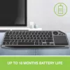 Techly ICTB9801TB belaidė klaviatūra RF Wireless + Bluetooth QWERTY JAV anglų juoda