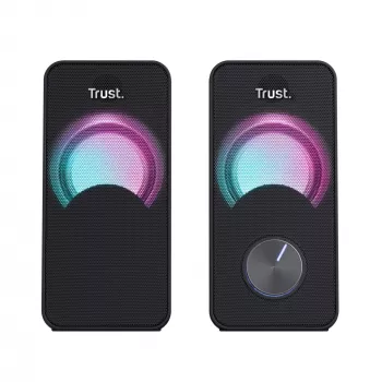 Trust Arys Black Wired 6 W garsiakalbių rinkinys su RGB foniniu apšvietimu