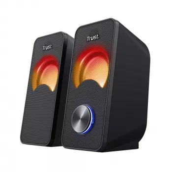 Trust Arys Black Wired 6 W garsiakalbių rinkinys su RGB foniniu apšvietimu