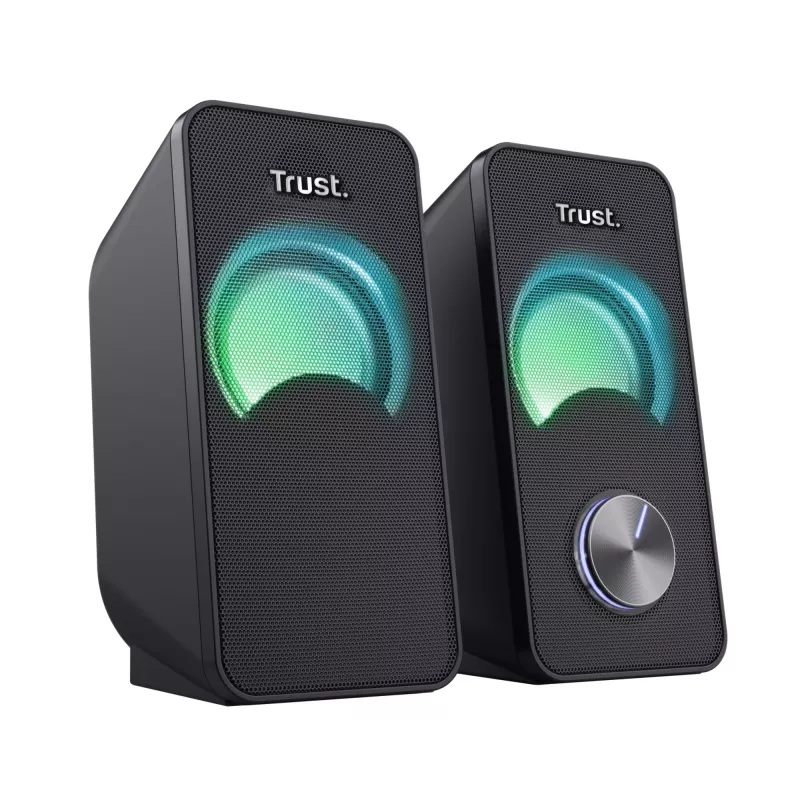 Trust Arys Black Wired 6 W garsiakalbių rinkinys su RGB foniniu apšvietimu