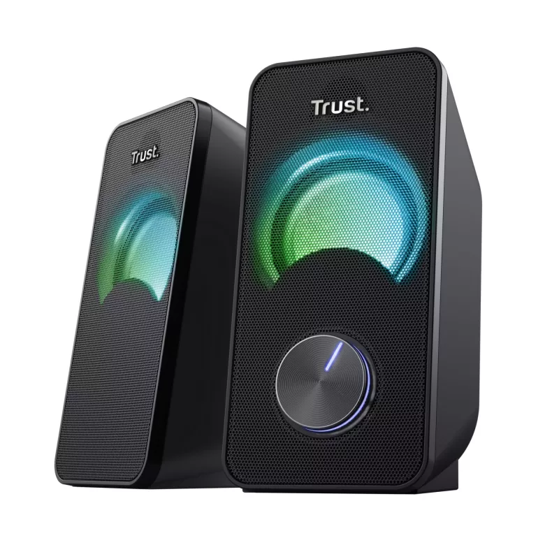 Trust Arys Black Wired 6 W garsiakalbių rinkinys su RGB foniniu apšvietimu