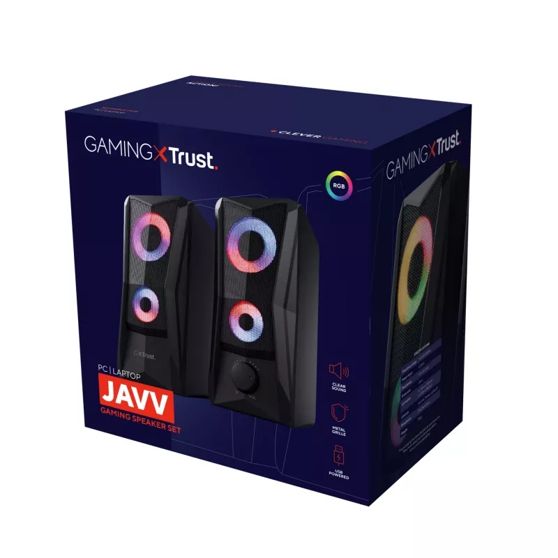 Trust GXT 606 JAVV juodos laidinės 12 W garsiakalbiai