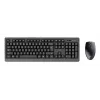 Belaidis klaviatūros ir pelės rinkinys TRUST Primo — pilno dydžio QWERTY US anglų klaviatūra, RF USB-A imtuvas, 1200 DPI optinė pelė, juoda