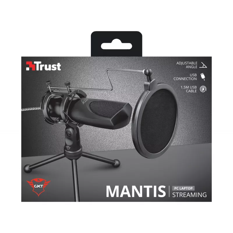 Trust GXT 232 Mantis Black PC mikrofonas