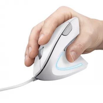 Trust Verto vertikali pelė Office, dešinei rankai, USB Type-A, optinė, 1600 DPI