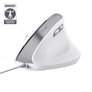 Trust Bayo II vertikali pelė, dešinei rankai, USB Type-A, optinė, 2400 DPI