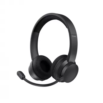 Trust Ayda ausinės laidinės ir belaidės ausinės ant galvos skambučiams/muzikai USB Type-C Bluetooth juodos
