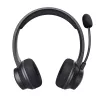 Trust Ayda ausinės laidinės ir belaidės ausinės ant galvos skambučiams/muzikai USB Type-C Bluetooth juodos