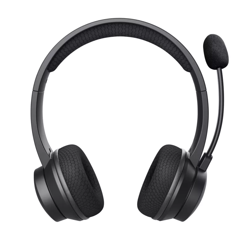 Trust Ayda ausinės laidinės ir belaidės ausinės ant galvos skambučiams/muzikai USB Type-C Bluetooth juodos