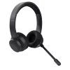 Trust Ayda ausinės laidinės ir belaidės ausinės ant galvos skambučiams/muzikai USB Type-C Bluetooth juodos
