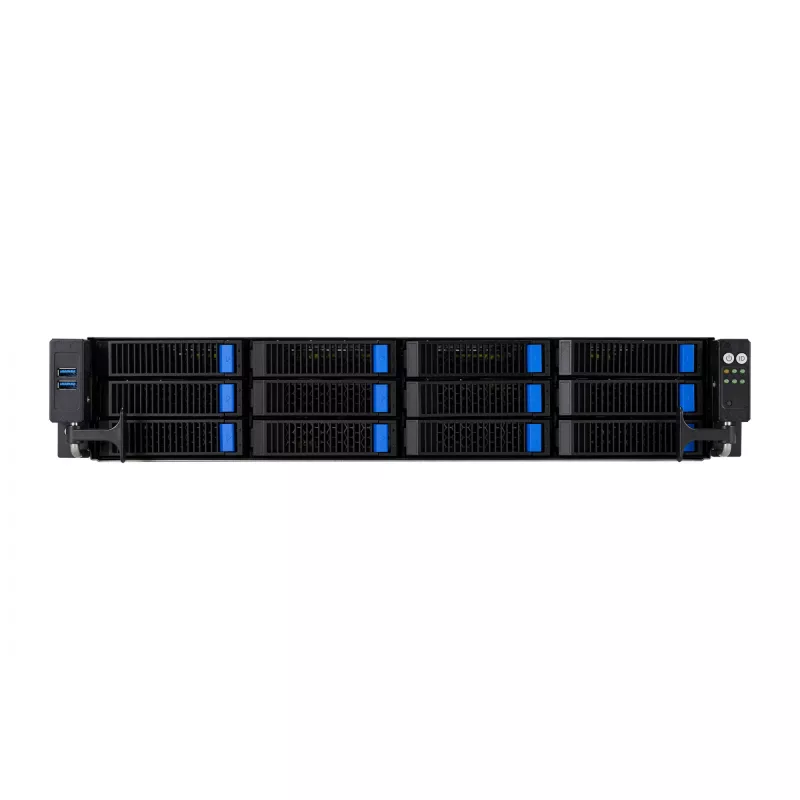 ASUS RS521A-E12-RS12U Socket SP5 Stelažinis (2U) Juodas, Sidabrinis