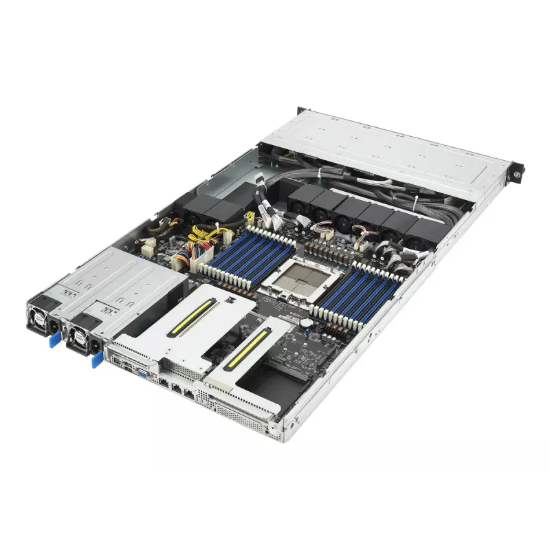 Serveris stelaže (1U) ASUS RS501A‑E12‑RS12U — LGA 6096, DDR5 iki 3 TB, 24 DIMM, 1600 W