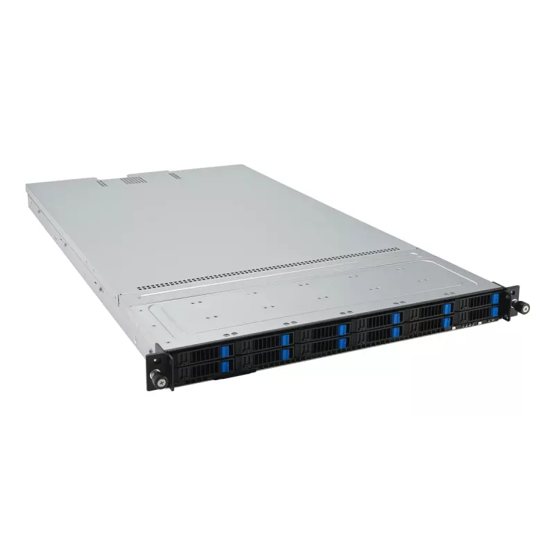 Serveris stelaže (1U) ASUS RS501A‑E12‑RS12U — LGA 6096, DDR5 iki 3 TB, 24 DIMM, 1600 W