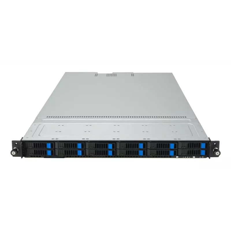 Serveris stelaže (1U) ASUS RS501A‑E12‑RS12U — LGA 6096, DDR5 iki 3 TB, 24 DIMM, 1600 W