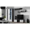 Plaukiojančių lentynų rinkinys Cama Meble SOHO, 2 vnt., 1250×200×200 mm, medžio drožlių plokštė, pilka matinė