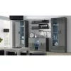 Plaukiojančių lentynų rinkinys Cama Meble SOHO, 2 vnt., 1250×200×200 mm, medžio drožlių plokštė, pilka matinė